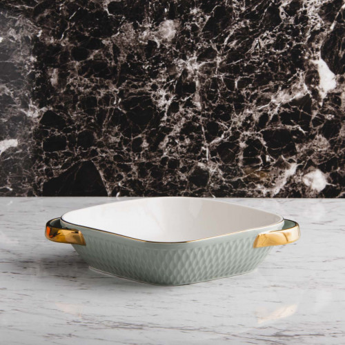 Argyle Diamond Baking Pan 10" - Gray