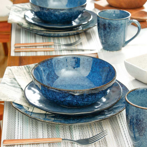 Polished Blue Series Dinnerware Set 6