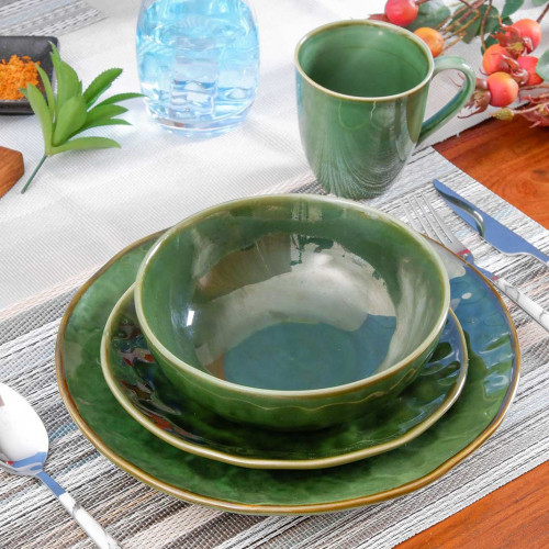 Polished Green Series Dinnerware Set 6