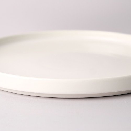 White Solitude 10" Dinner Plate 3
