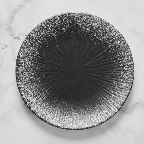 Black Kemuri Dinner Plate 9"