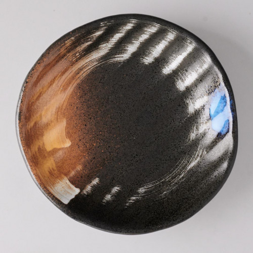 Dark Brown Fusion Salad Plate 8"