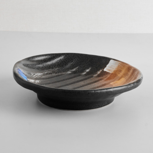 Dark Brown Fusion Salad Plate 8" 2