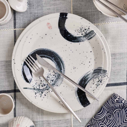 Kasumi White Dinner Plate 10" 4