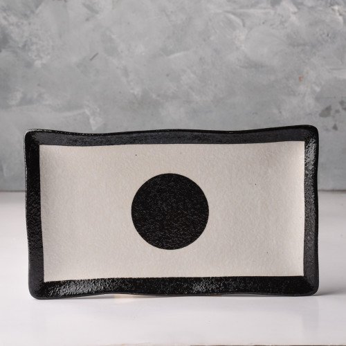 Origin Black Long Plate 9"