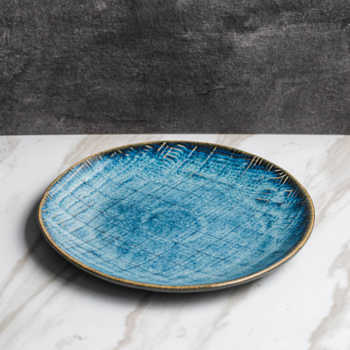 Cerulean Shade Round Salad Plate 8” 2