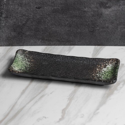 Jade Green Long Plate 8"