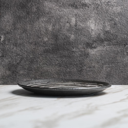 Vanity Black Salad Plate 8" 2