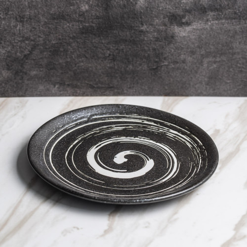 Vanity Black Salad Plate 8" 3