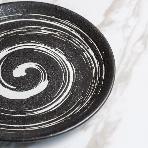 Vanity Black Salad Plate 8" 5