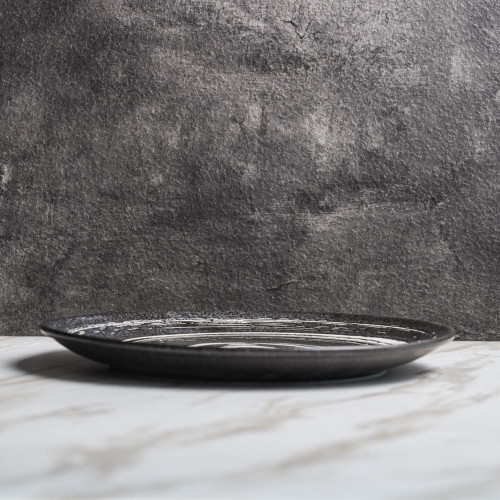 Vanity Black Dinner Plate 10" 5