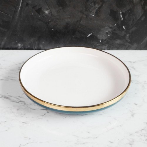 Viridian Green Shallow Plate 8" 3