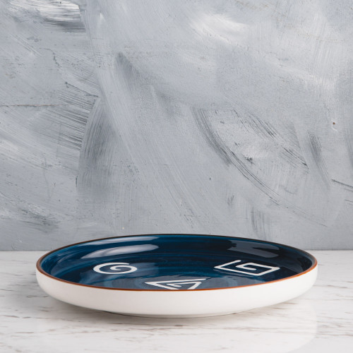 Meiji Blue Scroll Salad Plate 8" 2