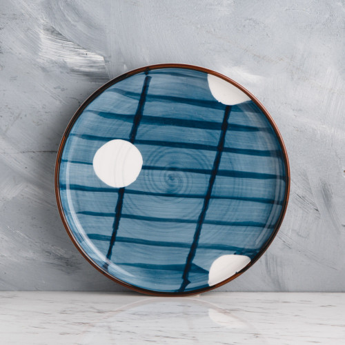 Meiji Blue Blossom Salad Plate 8"