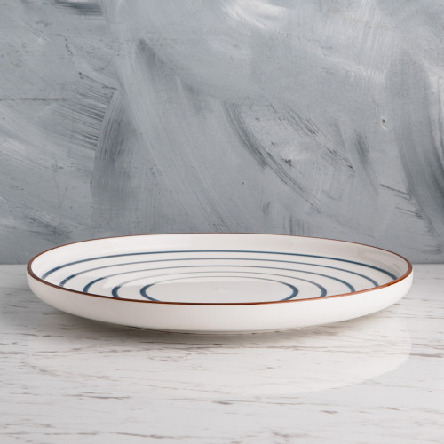 Meiji Blue Swirl Dinner Plate 10" 3