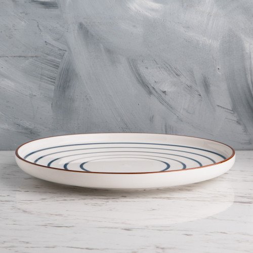 Meiji Blue Swirl Dinner Plate 10" 3