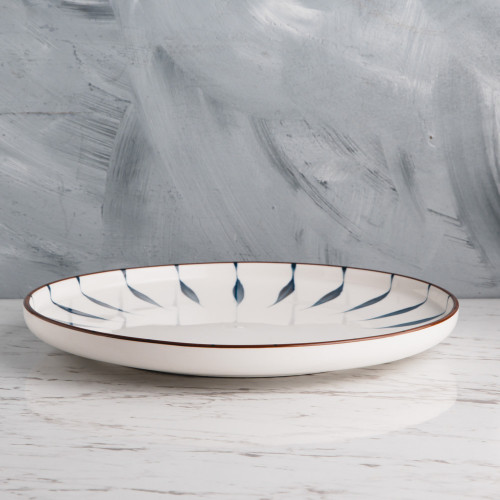 Meiji Blue Leaf Dinner Plate 10" 3