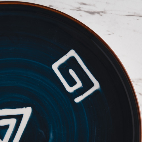 Meiji Blue Scroll Dinner Plate 10" 2