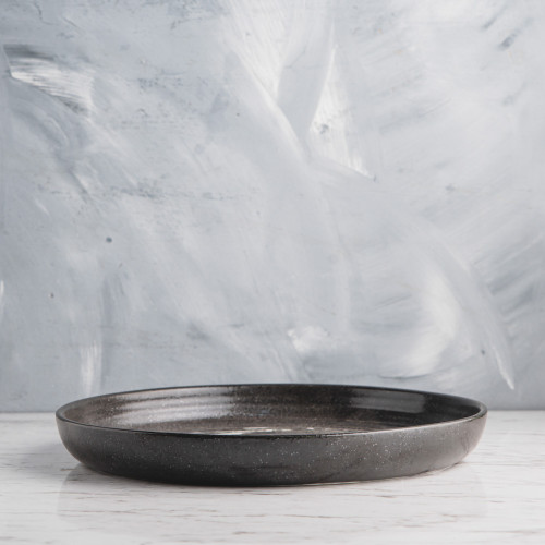 Steam White Textured Dinner Plate 10" 2