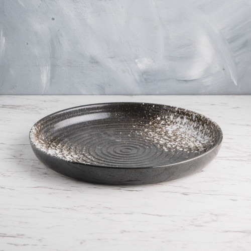 Steam White Textured Dinner Plate 10" 3