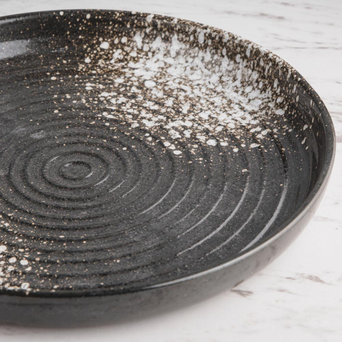 Steam White Textured Dinner Plate 10" 4