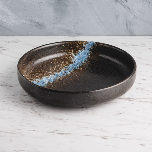 Luster Blue Semibowl 8" 3