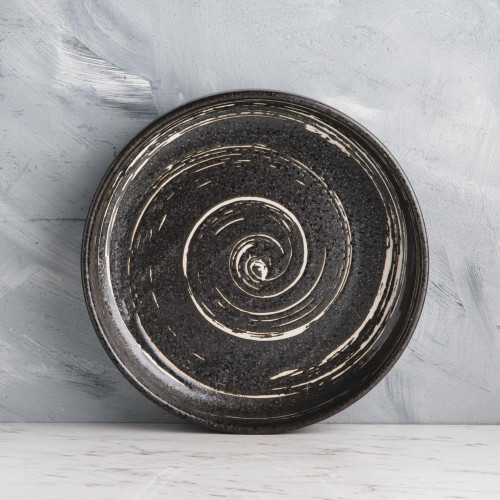 Vanity Black Semibowl 8"