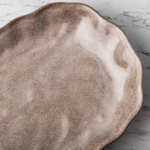 Sliver Tint Gray Long Platter 12" 4