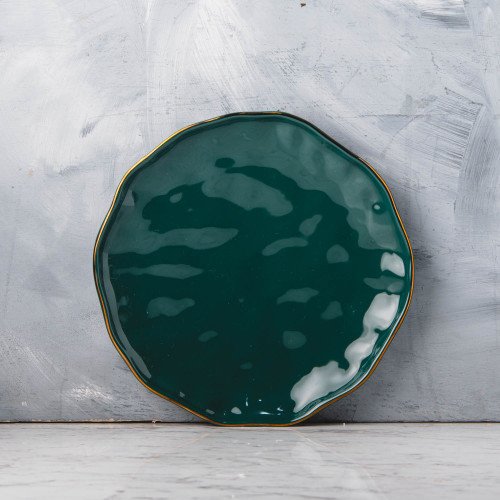 Sliver Tint Green Salad Plate 8.6"