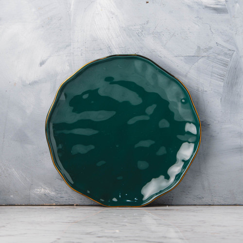 Sliver Tint Green Salad Plate 8.6"
