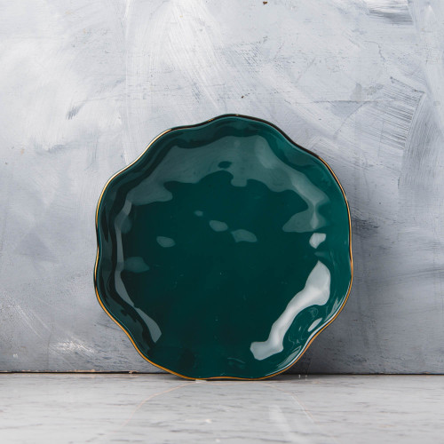 Sliver Tint Green Deep Plate 8"
