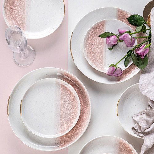 Crepe Pink Salad Plate 8" 5