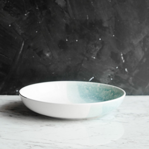 Pastel Blue Coupe Plate 8" 2