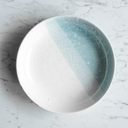 Pastel Blue Coupe Plate 8" 3