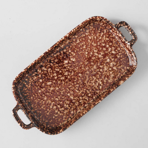 Kiriku Rectangular Platter with Handle 11"