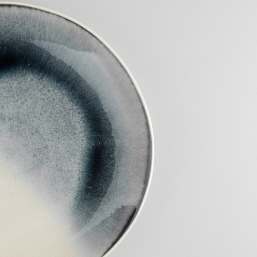 Blue Fade White Dinner Plate 10.5" 5