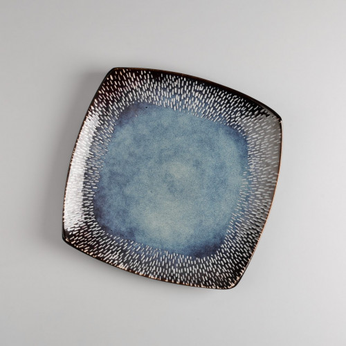 Darkblue Morsel Square Dinner Plate 10.5" 4
