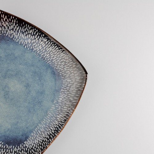 Darkblue Morsel Square Dinner Plate 10.5" 5