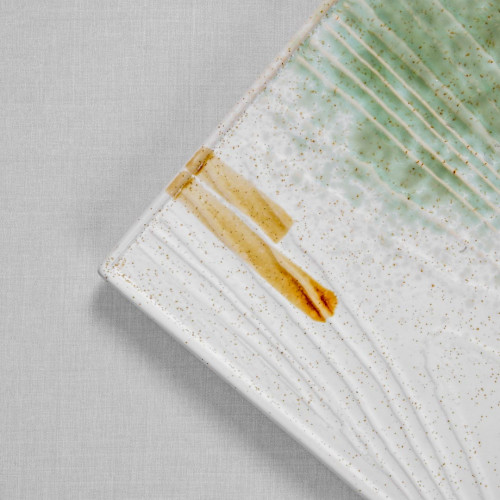 White Serene Rectangular Platter 22.5 x 18.5cm 3