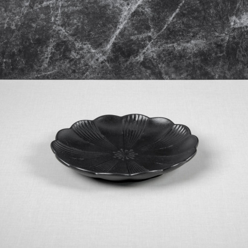 Ikebana Black Salad Plate 8" 4
