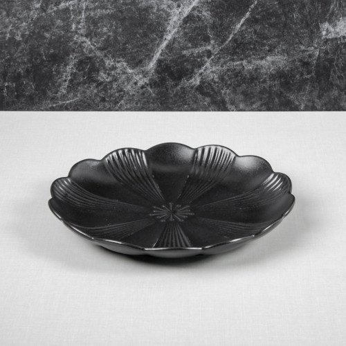 Ikebana Black Dinner Plate 10" 4