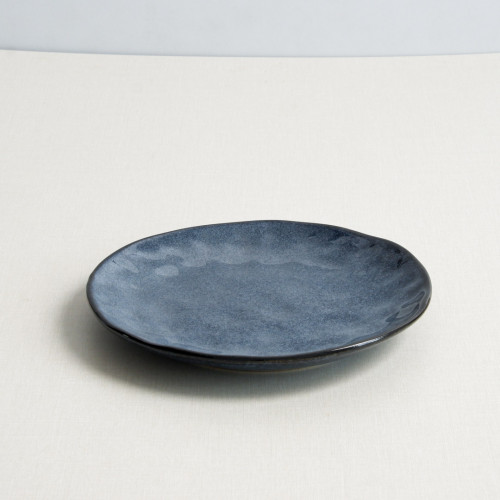 Polished Blue Salad Plate 8" 2