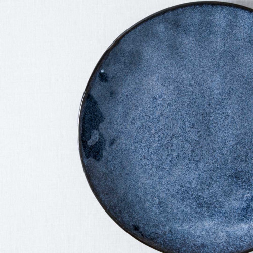 Polished Blue Salad Plate 8" 4