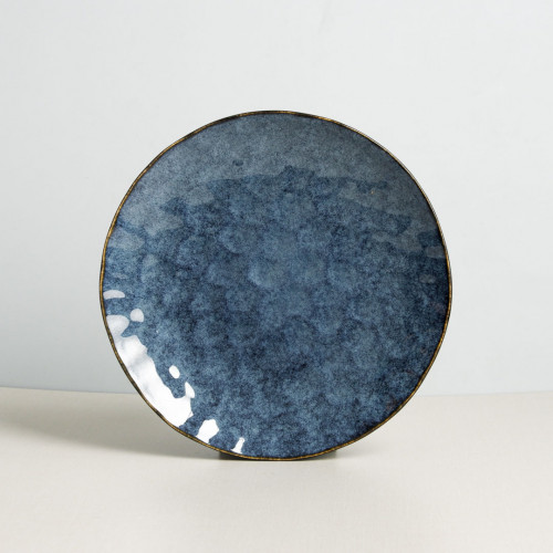 Polished Blue Dinner Plate 10"