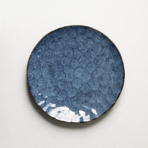 Polished Blue Dinner Plate 10" 4