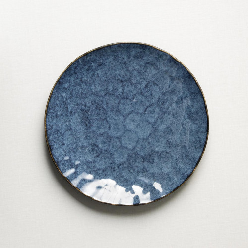 Polished Blue Dinner Plate 10" 4