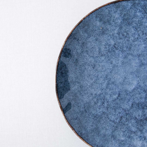 Polished Blue Dinner Plate 10" 5