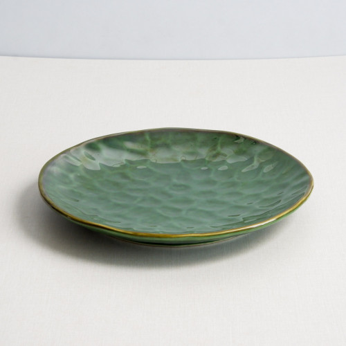 Polished Green Dinner Plate 10" 2
