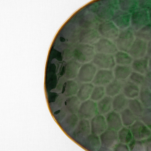 Polished Green Dinner Plate 10" 5