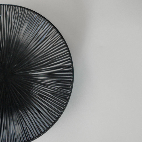 Rotary Black Salad Plate 8.8" 5